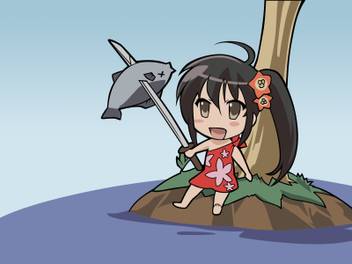 Get Wallpaper Athah Anime Shakugan No Shana Shana Tan Chibi Girl Sword Fish Desktop Wallpaper