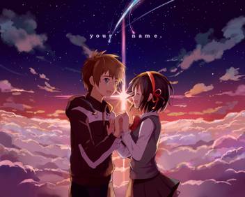 Athah Anime Your Name Mitsuha Miyamizu Taki Tachibana Kimi No Na Wa 13 19 Inches Wall Poster Matte Finish Paper Print Animation Cartoons Posters In India Buy Art Film Design