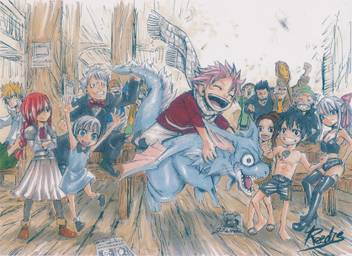 Athah Anime Fairy Tail Erza Scarlet Natsu Dragneel Laxus Dreyar