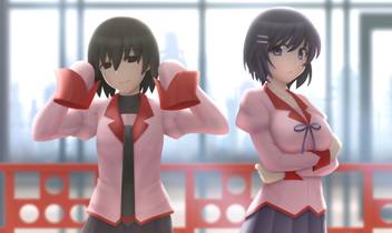 Athah Anime Monogatari Series Ougi Oshino Tsubasa Hanekawa 13 19