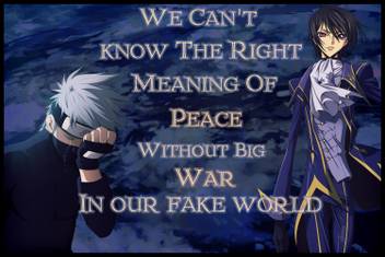 Athah Anime Crossover Lelouch Lamperouge Code Geass Kakashi Hatake