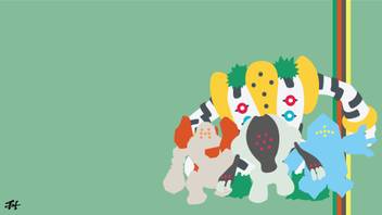 Athah Anime Pokemon Regice Regirock Registeel Regigigas Minimalist