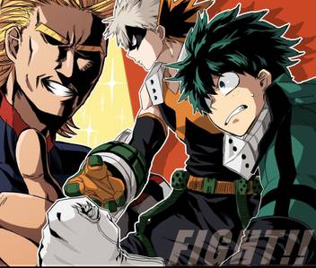 Athah Anime My Hero Academia Izuku Midoriya All Might Katsuki Bakugou 13 19 Inches Wall Poster Matte Finish Paper Print Animation Cartoons Posters In India Buy Art Film Design Movie