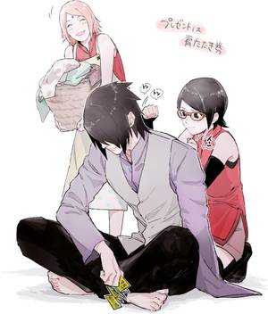 Athah Anime Boruto Sarada Uchiha Sasuke Uchiha Sakura Haruno 13 19