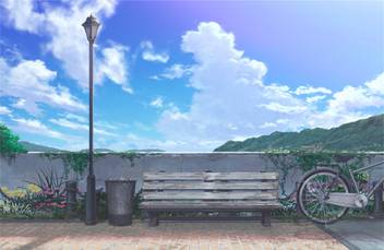 Athah Anime Original Bench 13 19 Inches Wall Poster Matte Finish