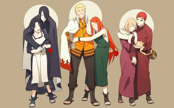 Athah Anime Naruto Kushina Uzumaki Mikoto Uchiha Karura Naruto