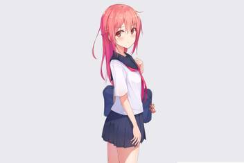 Athah Anime Original Pink Hair Long Hair Girl Schoolgirl School Uniform 13 19 Inches Wall Poster Matte Finish Paper Print Animation Cartoons Posters In India Buy Art Film Design Movie,Green Pc Gamers T3600