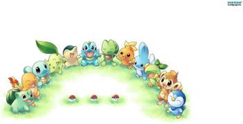 Athah Anime Pokemon Bulbasaur Charmander Squirtle Chikorita