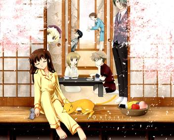 Athah Anime Fruits Basket Kyo Sohma Tohru Honda Kisa Sohma Shigure