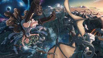 Athah Anime Vocaloid Dragon Gumi Fantasy 13 19 Inches Wall