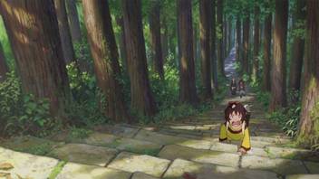 Wallpaper Athah Anime The Boy And The Beast Forest Stairs Bakemono No Ko 13 Free HD