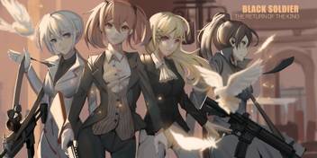 Athah Anime Original Girl Long Hair Twintails Short Hair Grey Hair Blonde Pink Hair Brown Hair