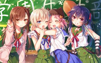 Athah Anime School Live Gakkou Gurashi Kurumi Ebisuzawa Miki Naoki Yuuri Wakasa Yuki Takeya 13 19 Inches Wall Poster Matte Finish Paper Print Animation Cartoons Posters In India Buy Art Film