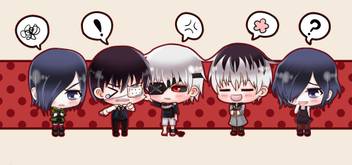 Athah Anime Tokyo Ghoul Ken Kaneki Touka Kirishima Chibi 13 19 Inches Wall Poster Matte Finish Paper Print Animation Cartoons Posters In India Buy Art Film Design Movie Music Nature