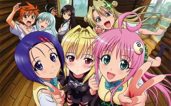 Athah Anime To Love Ru Black Hair Green Eyes Purple Eyes Red Eyes
