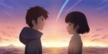 Athah Anime Your Name Mitsuha Miyamizu Taki Tachibana Kimi No Na Wa 13 19 Inches Wall Poster Matte Finish Paper Print Animation Cartoons Posters In India Buy Art Film Design