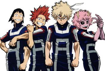 Athah Anime My Hero Academia Eijiro Kirishima Katsuki Bakugou Mina