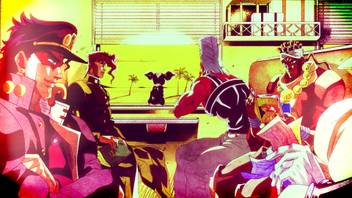 Athah Anime Jojo S Bizarre Adventure Jotaro Kujo Muhammad Avdol