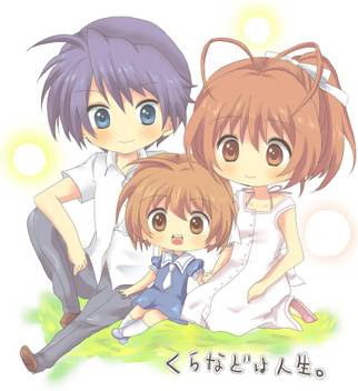 Wallpaper Athah Anime Clannad Tomoya Okazaki Ushio Okazaki Nagisa Furukawa Free HD
