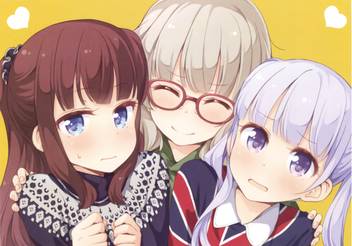 Athah Anime New Game Shizuku Hazuki Hifumi Takimoto Aoba Suzukaze