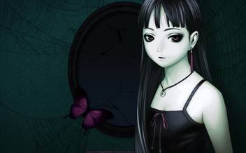 Athah Anime Range Murata Sad Lonely Girl Black Butterfly 13 19