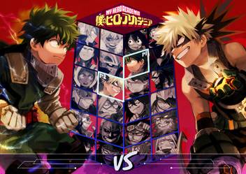 Athah Anime My Hero Academia Izuku Midoriya Katsuki Bakugou Denki