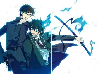 Athah Anime Blue Exorcist Rin Okumura Yukio Okumura Ao No Exorcist 13 19 Inches Wall Poster Matte Finish Paper Print Animation Cartoons Posters In India Buy Art Film Design Movie