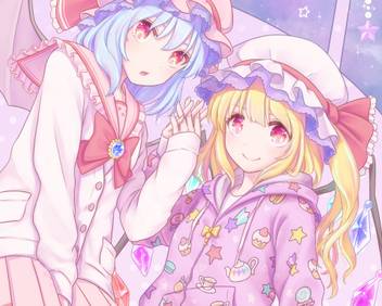 Athah Anime Touhou Remilia Scarlet Flandre Scarlet 13 19 Inches Wall Poster Matte Finish Paper Print Animation