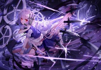 Athah Anime Touhou Sakuya Izayoi 13 19 Inches Wall Poster Matte