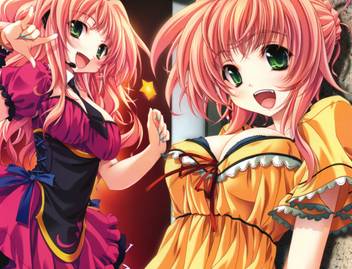 Athah Anime Original Tie Bow Headphones Blush Long Hair Smile