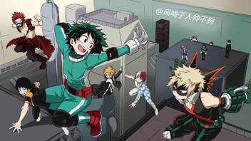 Athah Anime My Hero Academia Izuku Midoriya Katsuki Bakugou Shoto