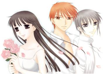 Athah Anime Fruits Basket Yuki Sohma Tohru Honda Kyo Sohma Flower