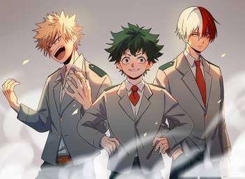 Athah Anime My Hero Academia Katsuki Bakugou Shouto Todoroki Izuku Midoriya 13 19 Inches Wall Poster Matte Finish Paper Print Animation Cartoons Posters In India Buy Art Film Design Movie