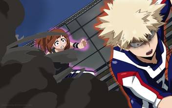 Athah Anime My Hero Academia Katsuki Bakugou Ochako Uraraka 13 19