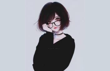 35+ Trend Terbaru Cartoon Girl With Glasses And Short Hair