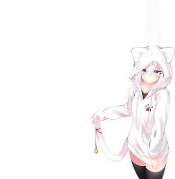 Athah Anime Original Tail Jacket White Hair Blue Eyes 13 19 Inches Wall Poster Matte Finish Paper Print Animation Cartoons Posters In India Buy Art Film Design Movie Music Nature