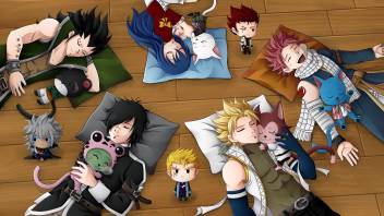Athah Anime Fairy Tail Sting Eucliffe Rogue Cheney Lector Frosch Gajeel Redfox Natsu Dragneel Happy Wendy Marvell Panther Lily Charles Laxus Dreyar 13 19 Inches Wall Poster Matte Finish Paper Print Animation