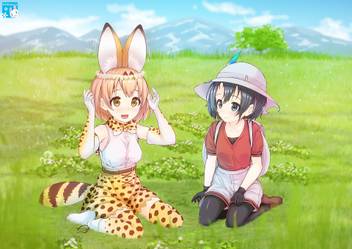 Athah Anime Kemono Friends Serval Kaban 13 19 Inches Wall Poster