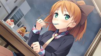 Athah Anime Your Diary Orange Hair Ponytail Girl Minagawa Yuuhi