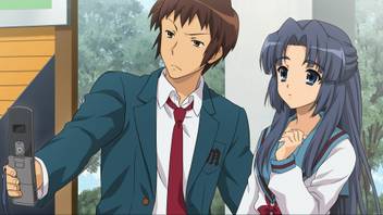 Wallpaper Athah Anime The Melancholy Of Haruhi Suzumiya Ryōko Asakura Kyon Free HD