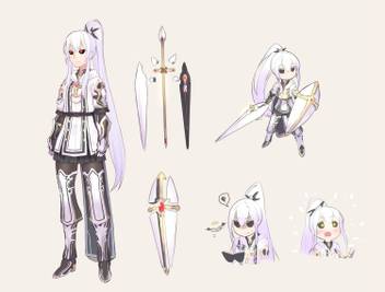 Athah Anime Original Warrior Girl Armor White Long Hair White Hair Red Eyes Weapon Ponytail 13 19 Inches Wall Poster Matte Finish Paper Print Animation Cartoons Posters In India Buy