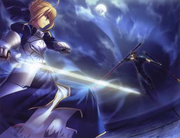 Athah Anime Fate Zero Fate Series Saber Lancer 13 19 Inches Wall Poster Matte Finish Paper Print Animation Cartoons Posters In India Buy Art Film Design Movie Music Nature And Educational