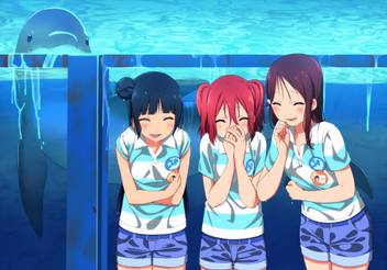 Athah Anime Love Live Sunshine Yoshiko Tsushima Riko Sakurauchi Ruby Kurosawa 13 19 Inches Wall Poster Matte Finish Paper Print Animation Cartoons Posters In India Buy Art Film Design Movie