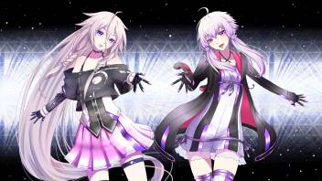 Athah Anime Vocaloid Ia Yuzuki Yukari Long Hair Purple Hair White