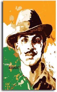 Pixelartz Shaheed Bhagat Singh Poster 3d Poster Personalities