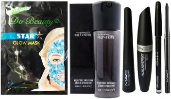 Do Beauty Star Glow Mask Mac Infusion Serum Eyeliner Mascara Eyebrow Pencil Kajal Kit Price In India Buy Do Beauty Star Glow Mask Mac Infusion Serum Eyeliner Mascara Eyebrow Pencil Kajal Kit Online At Flipkart Com