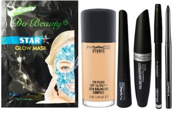 Do Beauty Star Glow Mask Studio Fix Fluid Eyeliner Mascara Eyebrow Pencil Kajal Kit Price In India Buy Do Beauty Star Glow Mask Studio Fix Fluid Eyeliner Mascara Eyebrow Pencil Kajal Kit Online At Flipkart Com