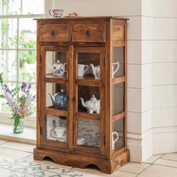 Angel Furniture Sheesham Wood Solid Wood Crockery Cabinet Price In India Buy Angel Furniture Sheesham Wood Solid Wood Crockery Cabinet Online At Flipkart Com