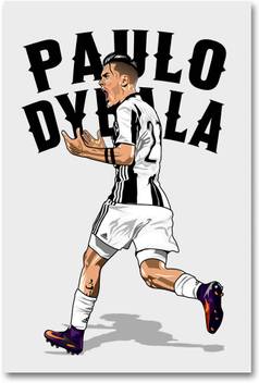 Juventus Football Club Wall Poster Paulo Dybala Hd Quality