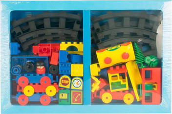 kinder blocks train set